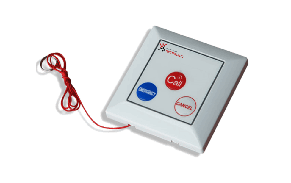 Botón de emergencia para baño con tirador de cordón para hospitales