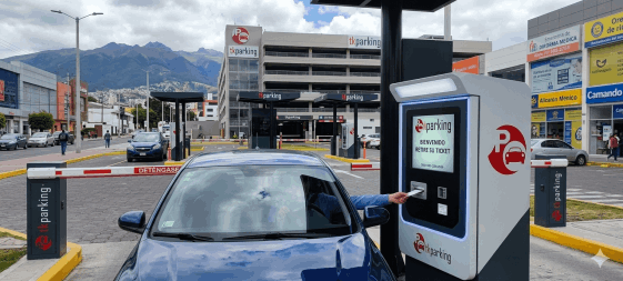 Sistema de control de parqueaderos tarifados con software TKparking