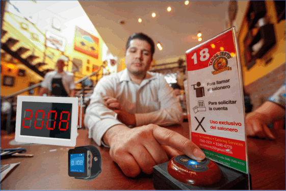 llamado de meseros, llamados desde la cocina, llamado restaurantes, llamado desde la mesa