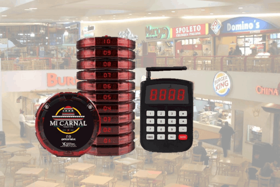 Localizadores de clientes, pagers de llamado, beepers para patios de comida
